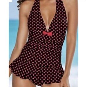 Venus Polka Dot Swimdress NWOT Size 12